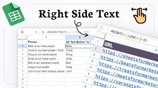 How to Extract Right Text in Google Sheets (for simple tasks)