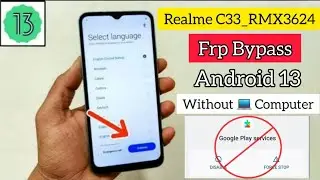 realme c33 frp bypass app disable option not working solution
