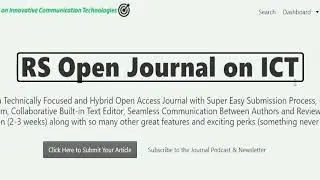 Step by step tutorial on how to write and submit your article to RS Journal open journal on ICT