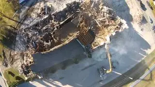Demolition of Sacre Coeur Church - Aerial View