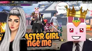 Grandmaster Cute Girls challenge for 1 Vs 1 II Garena free fire