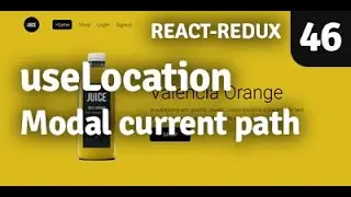Get Current Pathname using useLocation | Redux Shopping Cart | Part 46