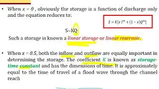 Chapter 8 Flood Routing PART 3  DR NOR ELIZA ALIAS (ENGLISH) - CHANNEL ROUTING MUSKINGUM
