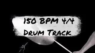 1 Hour 150 BPM - 4/4 Drum Track - Drum Loop - Metronome - Drum Beat