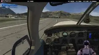 A hard landing at Courchevel Altiport LFLJ - X-Plane - VR - Rift