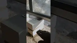 Тёплый монтаж окон на фундаментную плиту. В доме из #газобетон и облицовкой кирпичом