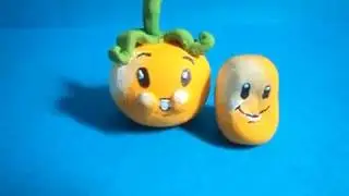 Plants vs Zombies 2 clay figures : Solar Tomato clay figure