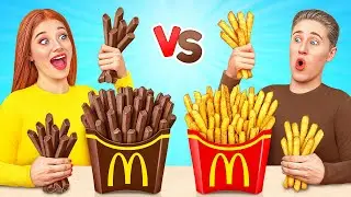 Desafío De Comida Real vs. De Comida Chocolate | Fantásticos Trucos De Comida por Multi DO Challenge