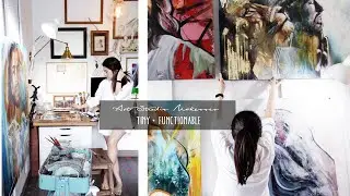 MY TINY ART STUDIO MAKEOVER | Small and functional | Unboxing Imac m1 24"