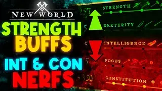 Attribute Perks MORE BALANCED! STR, DEX Buffed & INT, FOC, CON Nerfed! ⚔️New World