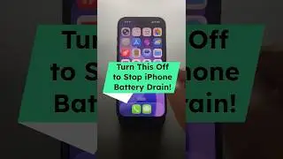 Turn This Off to Stop iPhone Battery Drain! ⚡📱