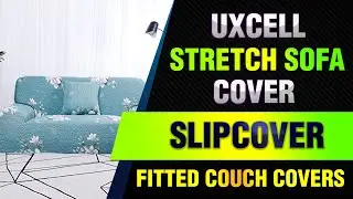 uxcell Stretch Sofa Cover Slipcover Fitted Couch Covers Stylish Furniture Protector with One