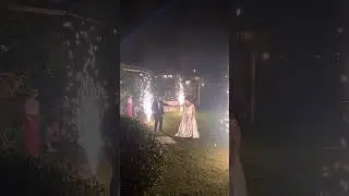 #fireworks #wedding #weddingnight #bride #groom #weddingdance #entrance #firstdance