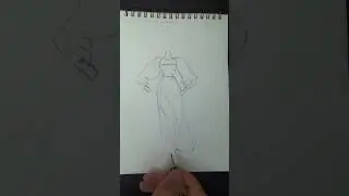 How to draw a beautiful and simple dress step by step very easy.