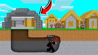 Villagers Trapped My House Inside Bedrock in Minecraft, But I Escaped !!