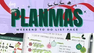 Weekend To Do List Page // PLANMAS Day 10 | Plans by Rochelle