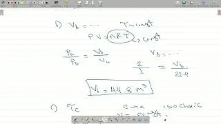 Example 4  An ideal helium gas of 1 kmol is carried around the thermodynamic cycle as shown in Fig.