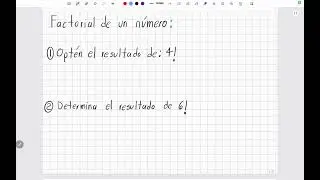 Factorial of a number
