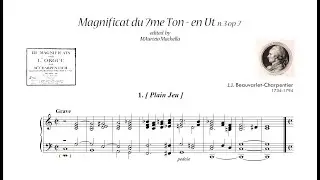 J.J.Beauvarlet Charpentier (1734-1794): Magnificat du 7me Ton en Ut Op.7 n.3 pour Orgue