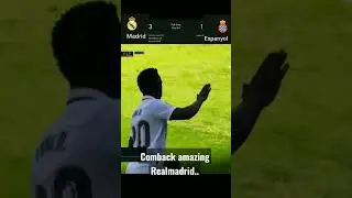 Real Madrid 3-1 Espanyol: comeback win el real || #shorts