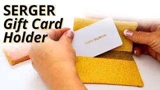 Make This Adorable Gift Card Holder With Your Serger in 6 Minutes!