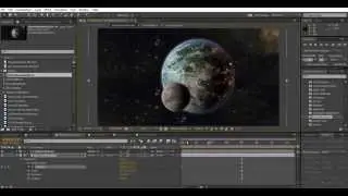 Animated Planet in After Effects: 05 creating a fake 3d effect with precomps