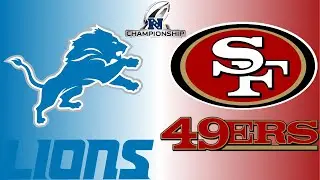 Detroit Lions at San Francisco 49ers | NFC CHAMPIONSHIP LIVE PLAY BY PLAY & REACTION