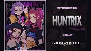 ♬ HUNTRIX SPEEDPAINT // KPDH !!