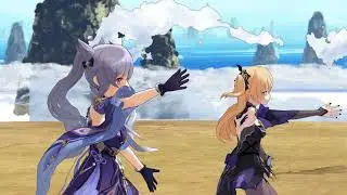 (MMD) Fischl and Keqing - Monster