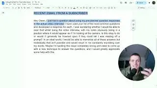 Scripts for Interviews - good or bad idea?