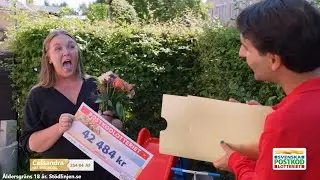 Glädjechock i Helsingborg när Daniel överraskar vinnare - Postkodlotteriet
