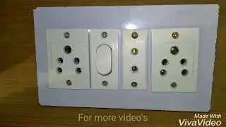 2 socket 1 two pin socket  1 switch,7×4 board connection