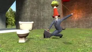 Gman dances with a polish toilet