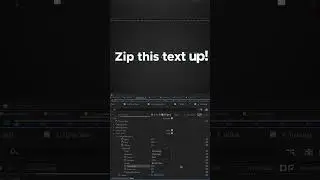 Zipper Style Text Animation
