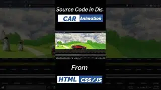 Car Animation Using HTML, CSS And JS