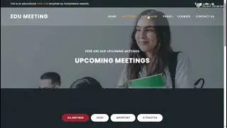 How to make College website Using HTML CSS Javascript Bootstrap project with source code