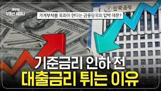 기준금리 인하해도 대출금리 튀는 이유