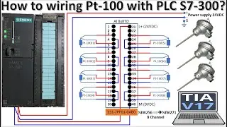 Temperature sensors Pt-100, RTD connect with PLC S7-300 Analog input (TIA Portal V17)