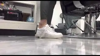 Barefoot Shoeplay at work ￼my client almost caught me 😅 I think he seen me grab the cape