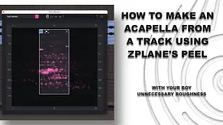 PEEL Tutorial (how to make an acapella from a track)