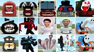 New All Train Eater in Garry's Mod!(Siren Head,Megahorn,Passenger,House Head)