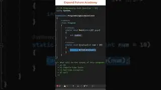 Programming Quiz Questions - Q141 - Expand Future Academy 