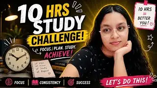 10 Hrs Study Challenge⏳️ 📖  3/60 Day's Transformation Challenge 🧘‍♂️📚 