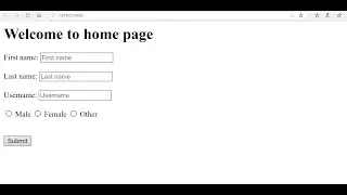 Flask tutorial | login page | html tutorial | text  | radio input type | web development with flask