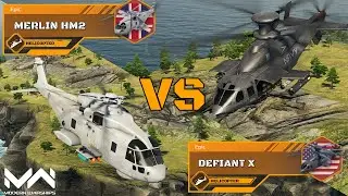 Defiant X Vs Merlin HM2 | Epic Helicopter Comparison | Modern Warships
