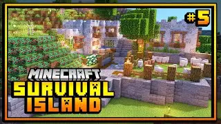Starting the Village | Let's Play Minecraft Survival Island Episode 5