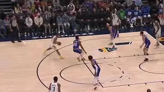 This Jazz dude almost brokes Kuminga's ankle