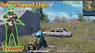Solo v Squad clips | TysonOP | PUBG MOBILE | Season 14 monatge | part 2 (3 finger claw no Gyroscope)