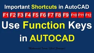 Important Shortcut Keys in AutoCAD | Use Function Keys Shortcut | Keyboard Shortcuts in AutoCAD