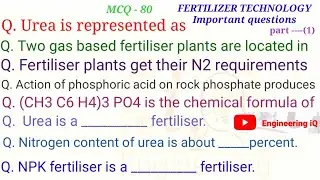 FERTILIZER TECHNOLOGY | important questions , CRIBHCO | chemical Engineering | , HURL, NFL, Urvarak.